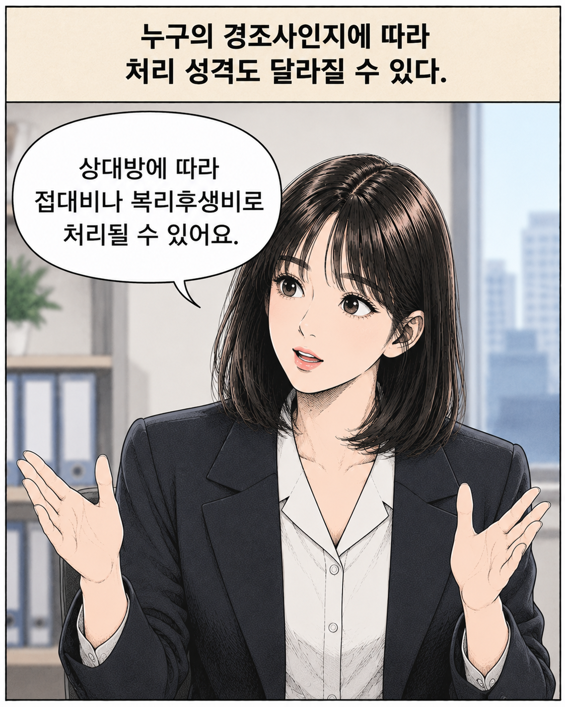 경조사비. 어디까지 비용처리가 될까요? EP2. 청첩장만 있으면 경비처리될까? - 5컷