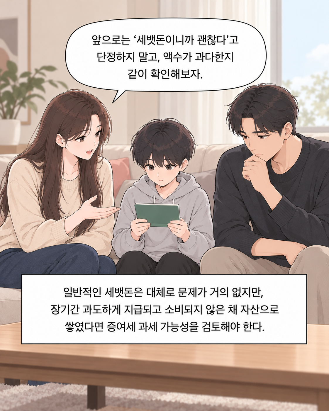 세뱃돈, 증여세가 붙나요? EP2. 오래 모은 세뱃돈도 증여세 대상이 될 수 있습니다 - 8컷