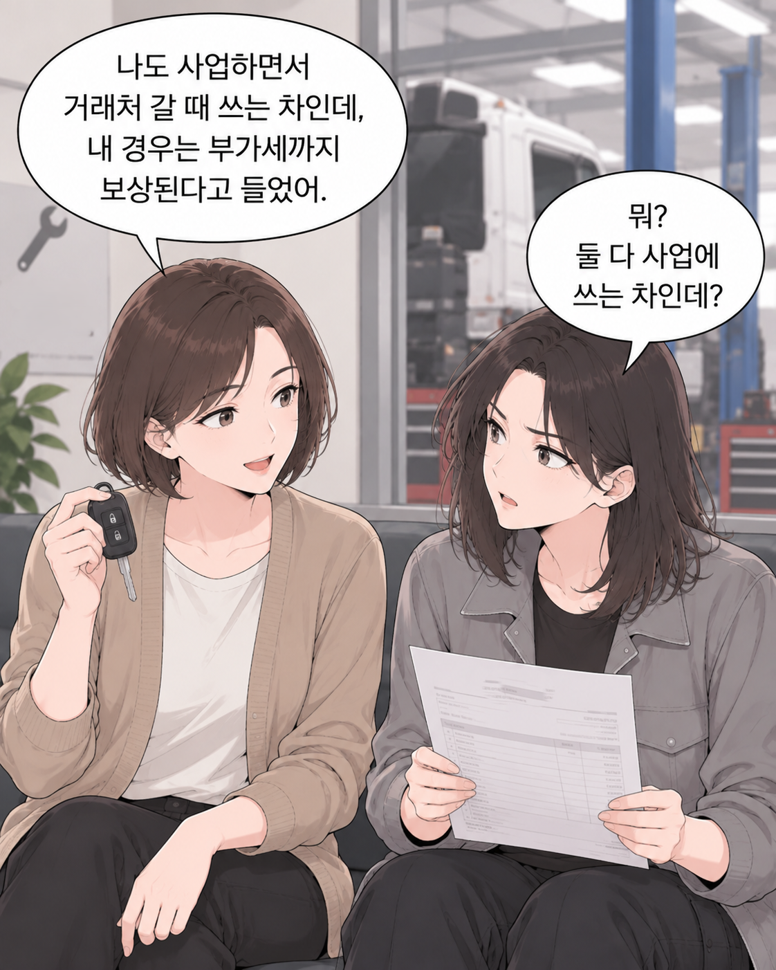 교통사고 피해자인데, 수리비 부가세를 왜 내야 하지? EP2. 같은 사업용 차인데 부가세 처리가 다른 이유 - 2컷