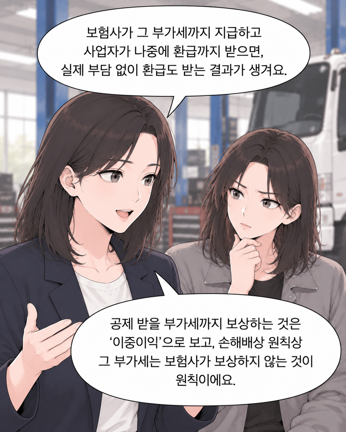 교통사고 피해자인데, 수리비 부가세를 왜 내야 하지? EP2. 같은 사업용 차인데 부가세 처리가 다른 이유 - 7컷