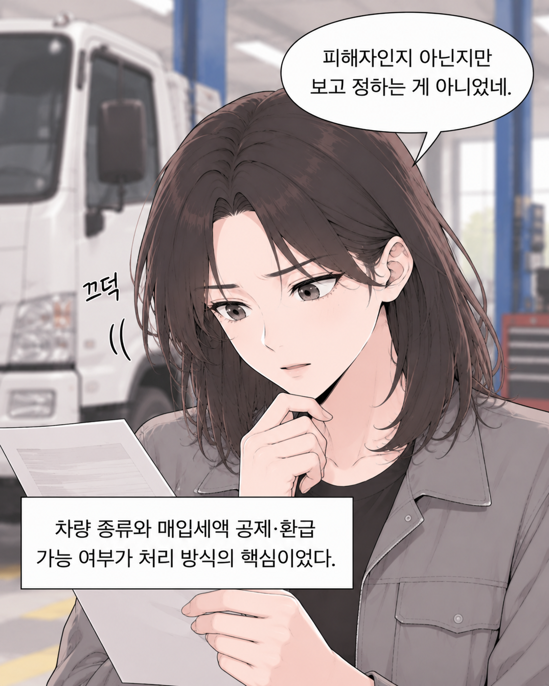 교통사고 피해자인데, 수리비 부가세를 왜 내야 하지? EP2. 같은 사업용 차인데 부가세 처리가 다른 이유 - 8컷