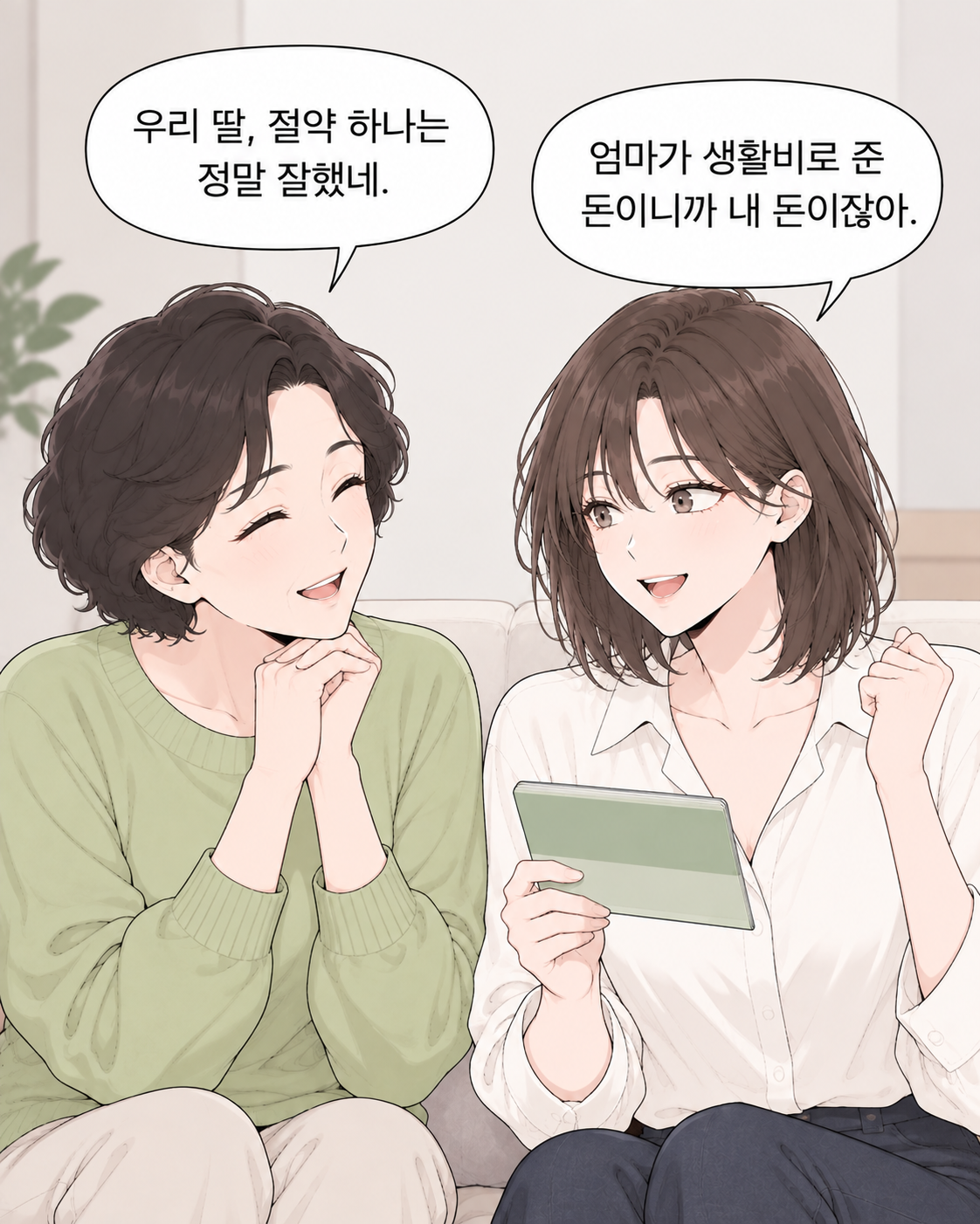 생활비로 받은 돈을 모아 집을 샀는데, 증여세를 내야 한다? EP1 - 생활비 증여세 비과세 기준 - 4컷